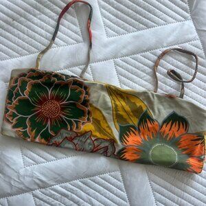 Stone Fox Swim Bikini Top Floral Colora print Size Small